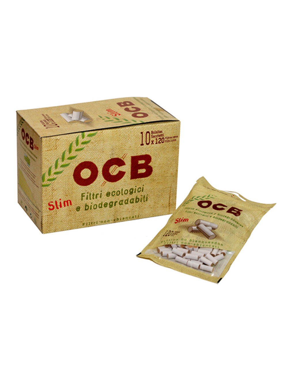 Organic biodegradable slim filters